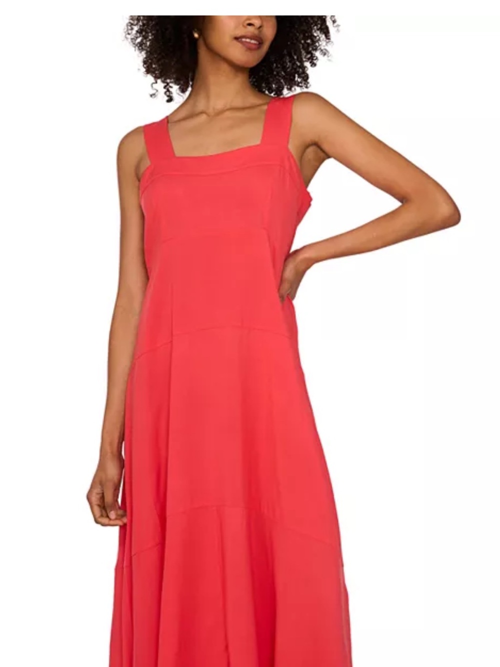 Vince Camuto Coral Square-Neck Maxi Dress